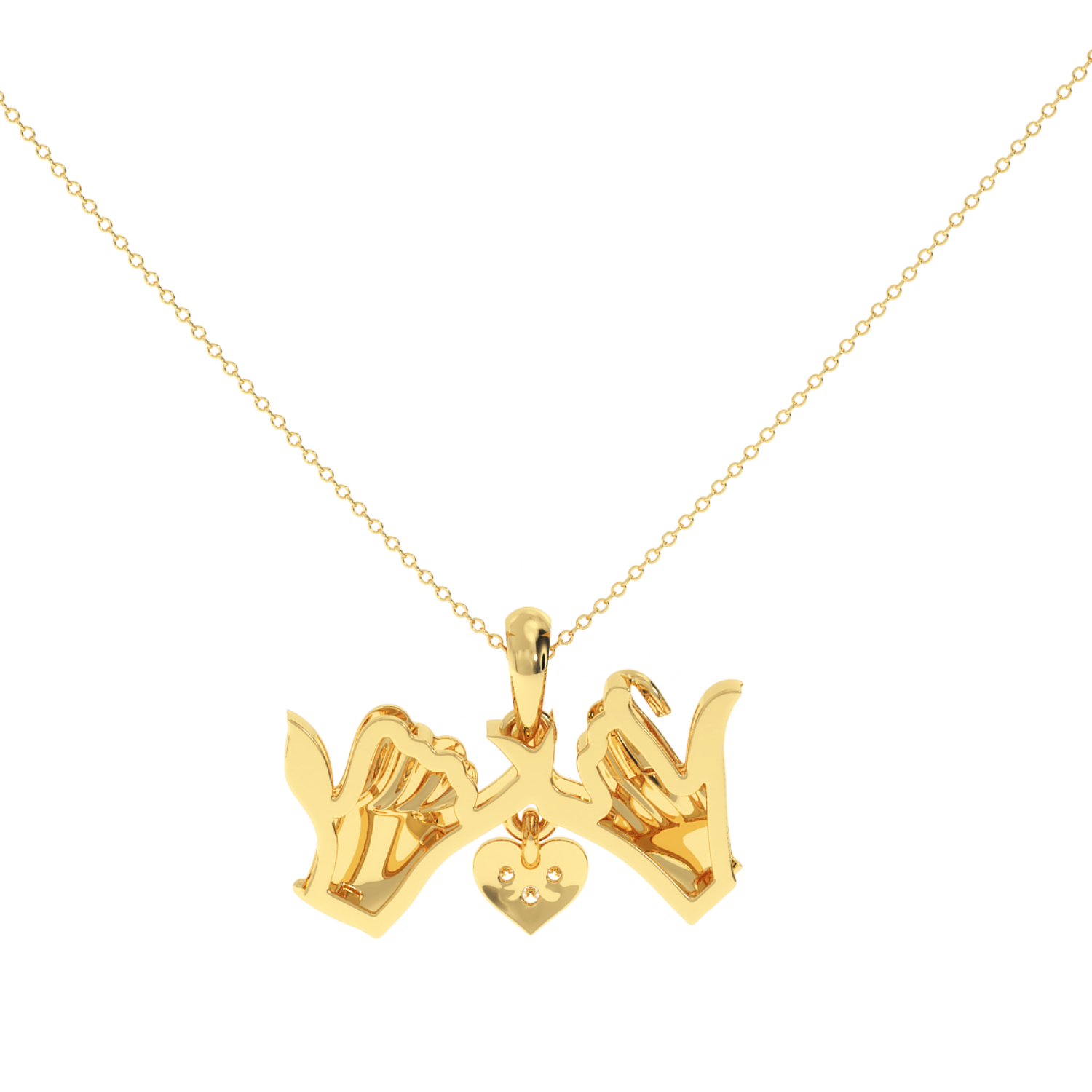 Buy Pinky Promise 0.02Ct Diamond Pendant | Solitairekart